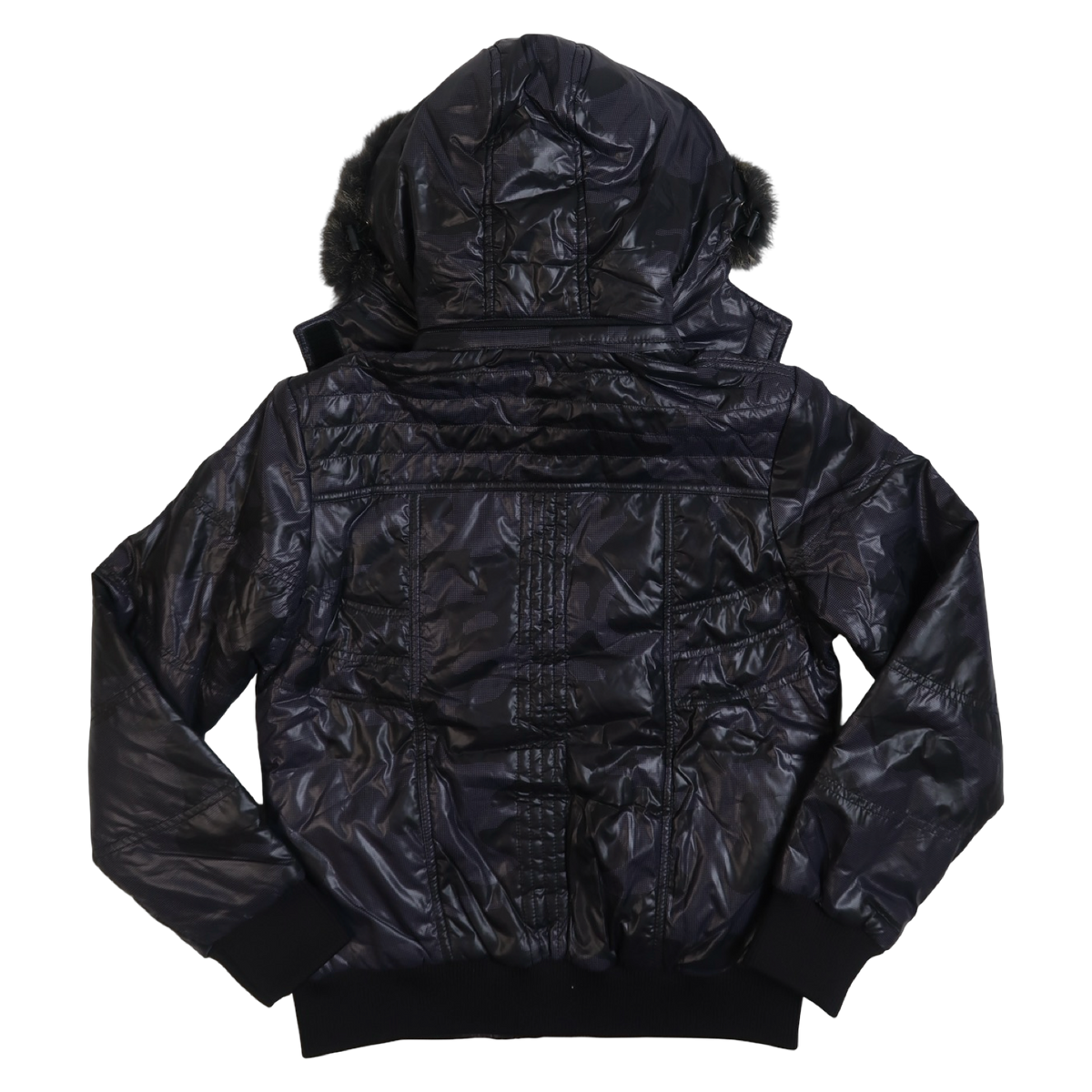 PLAYBOY FUR HOOD PUFFER - S