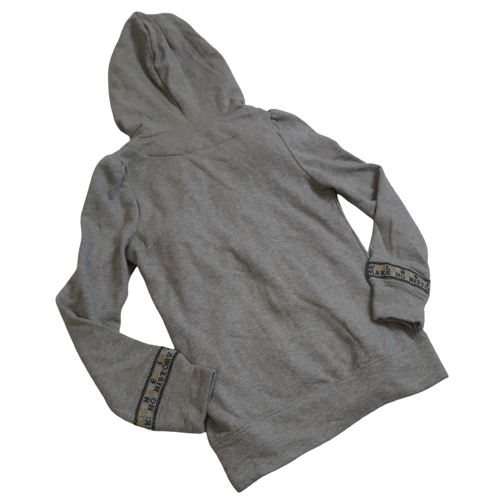ONLY GREY POM POM ZIP UP - M