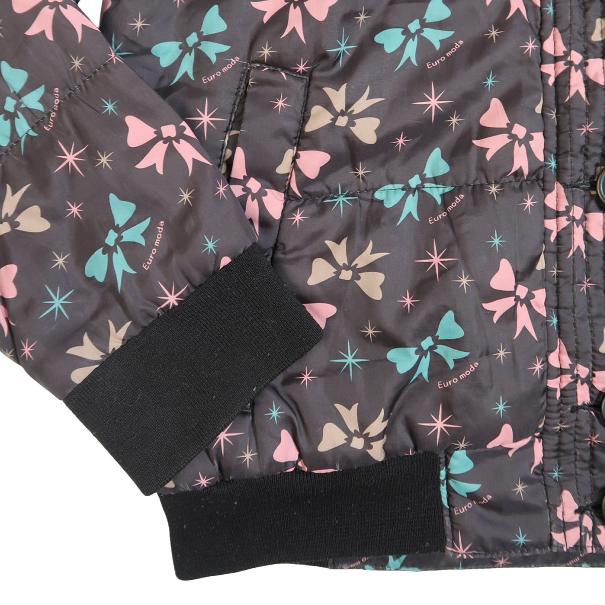 EUROMODA BOW PUFFER JACKET - S