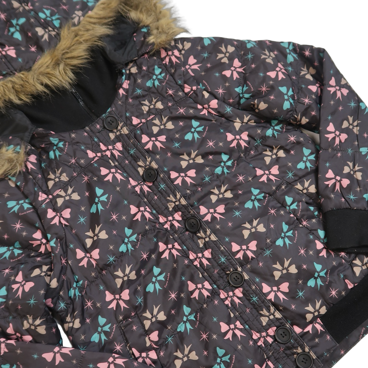 EUROMODA BOW PUFFER JACKET - S