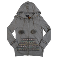 ONLY GREY POM POM ZIP UP - M