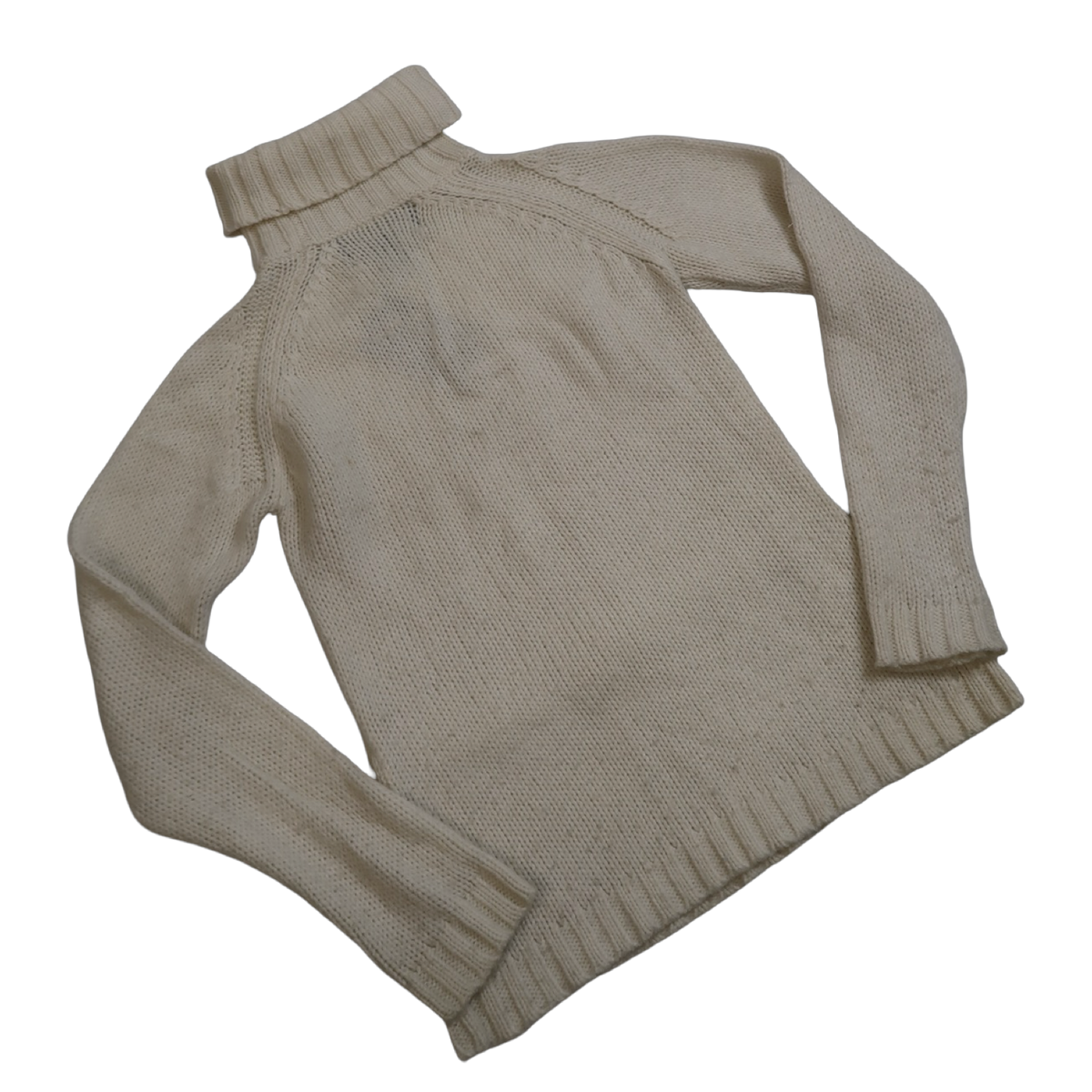 ABERCROMBIE & FITCH WHITE TURTLENECK - S