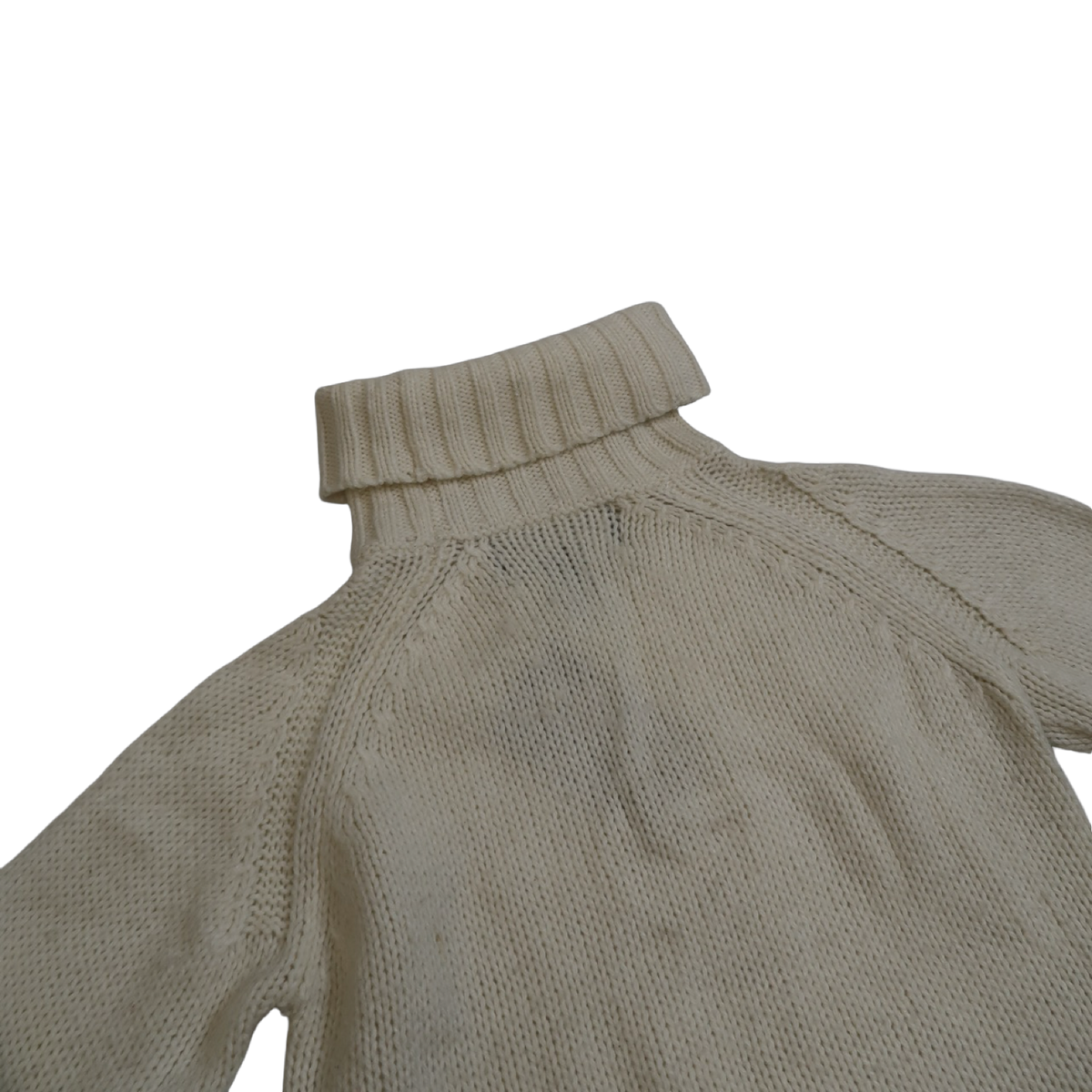ABERCROMBIE & FITCH WHITE TURTLENECK - S