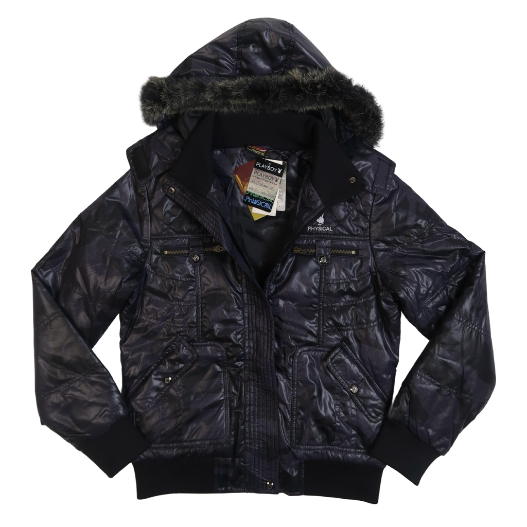PLAYBOY FUR HOOD PUFFER - S