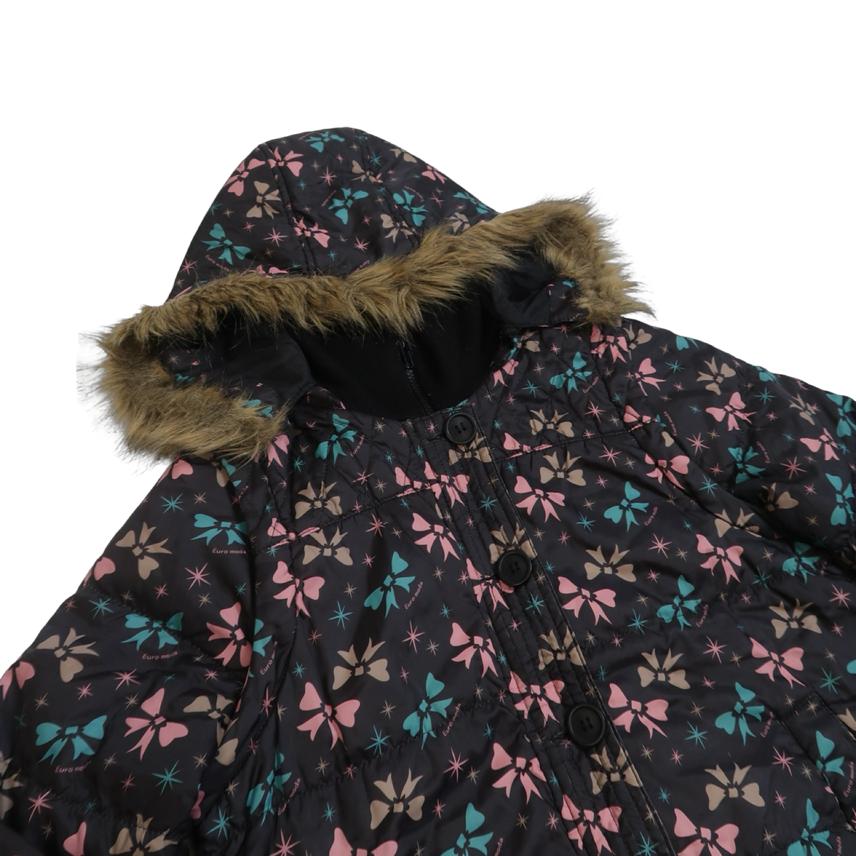 EUROMODA BOW PUFFER JACKET - S