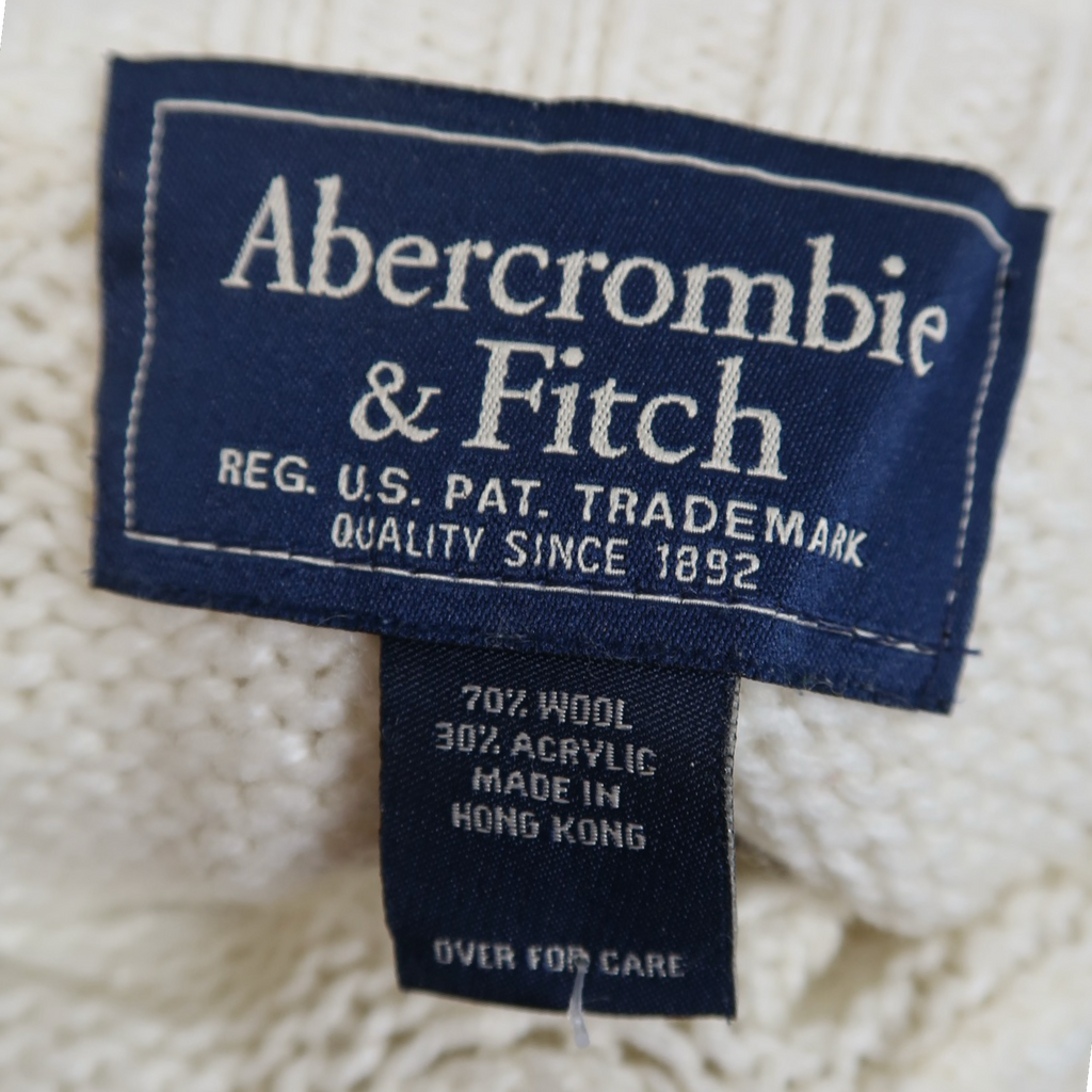 ABERCROMBIE & FITCH WHITE TURTLENECK - S
