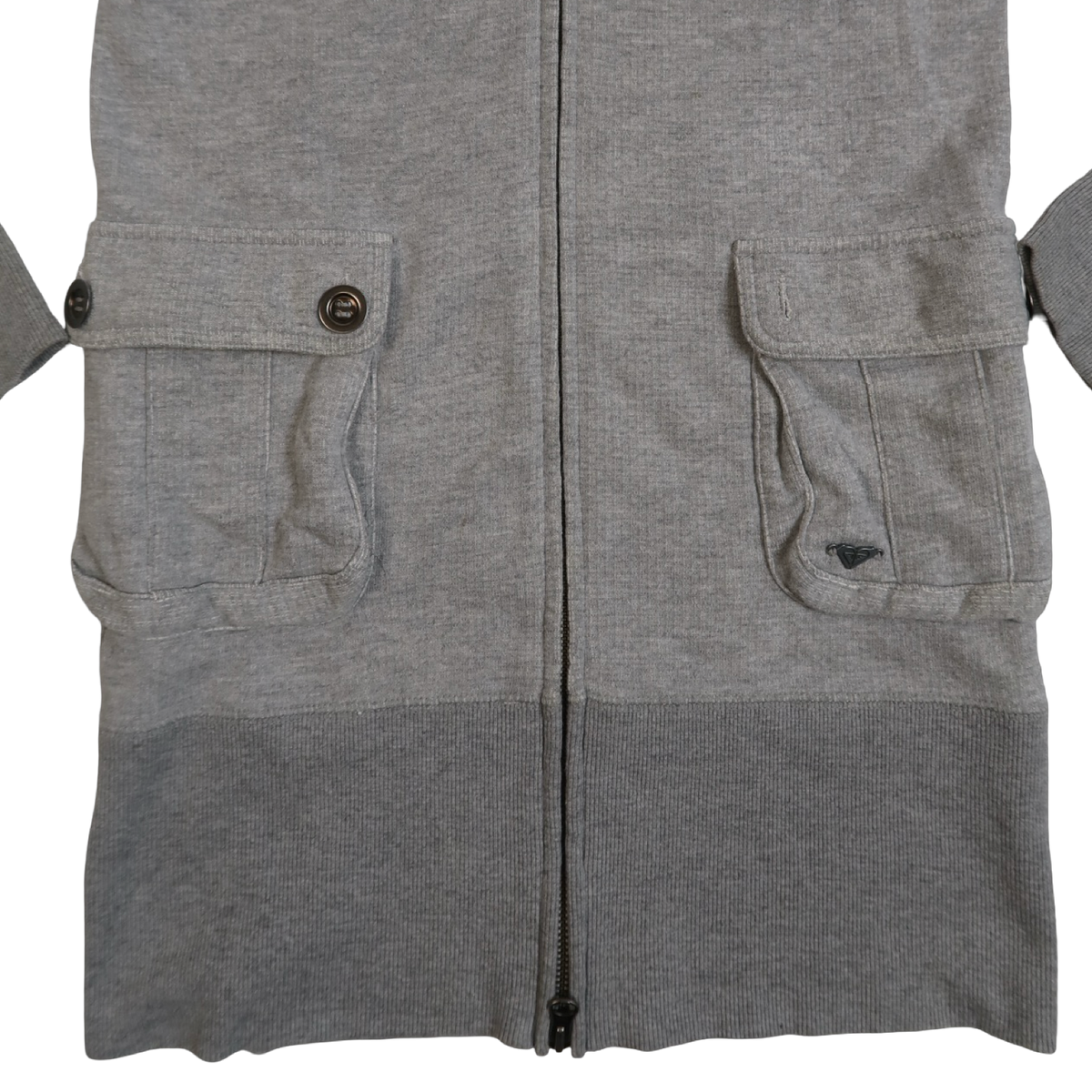 ROXY GREY DRESS ZIP UP - M