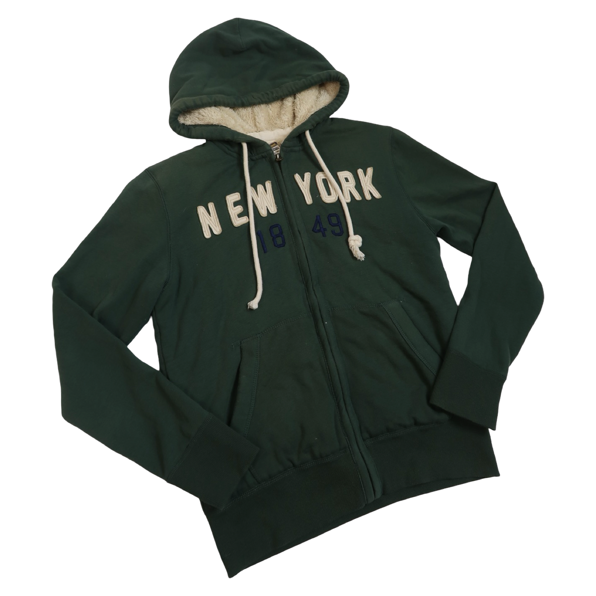 GREEN NEW YORK 1849 ZIP UP - L