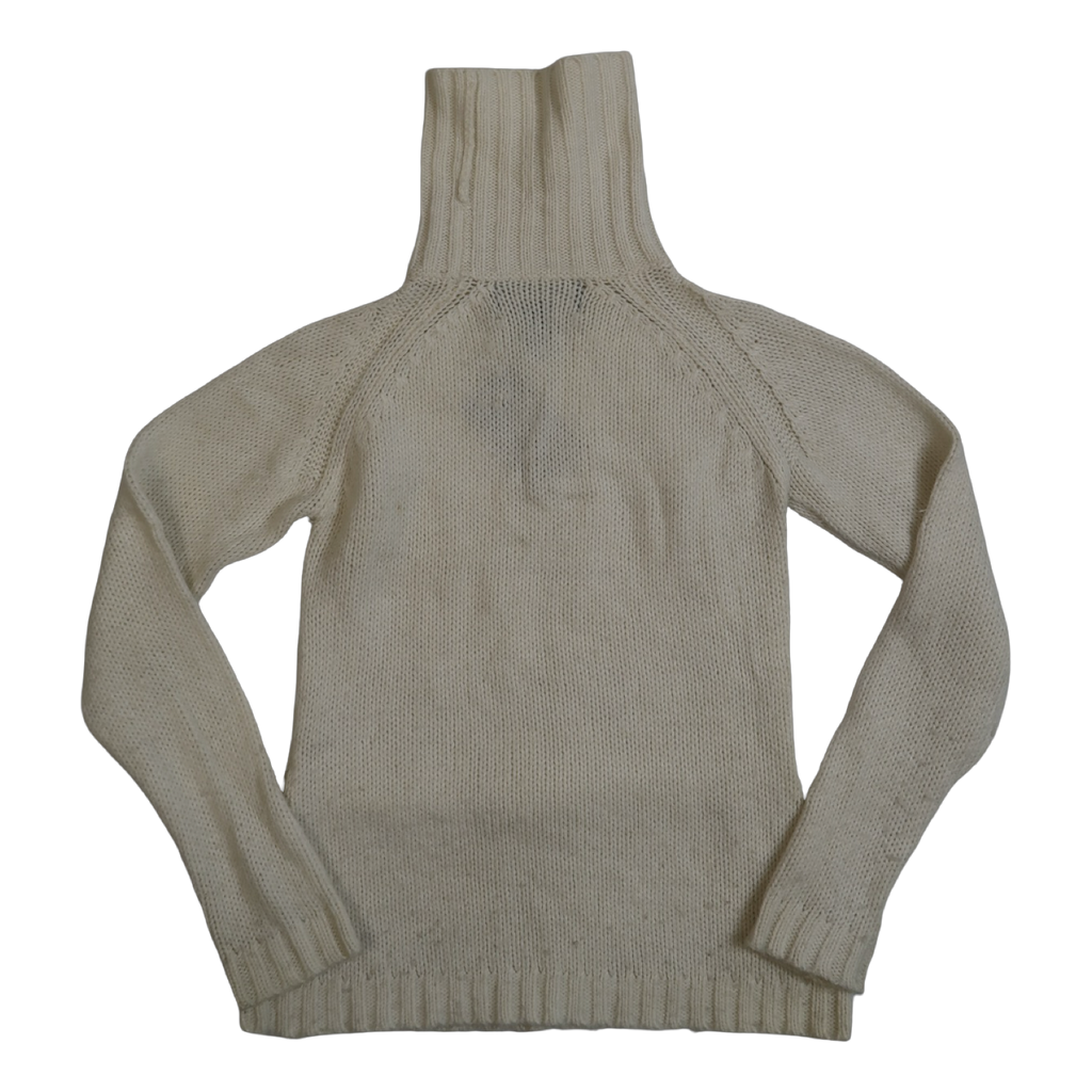 ABERCROMBIE & FITCH WHITE TURTLENECK - S